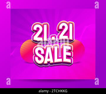 12,12 banner di vendita con sfondo colorato. Poster o modello di volantino per gli sconti del 12 dicembre. Illustrazione vettoriale Illustrazione Vettoriale