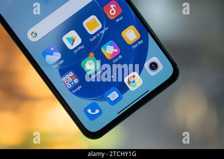 Smartphone HCMC, VN - Xiaomi 11 Lite per uso editoriale Foto Stock