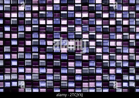 sfondo e texture della parete a mosaico di pixel quadrati astratti Foto Stock