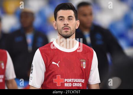 Napoli, Italia. 12 dicembre 2023. Pizzi del SC Braga durante la partita di UEFA Champions League tra SSC Napoli e SC Braga allo Stadio Diego Armando Maradona Napoli Italia il 12 dicembre 2023. Credito: Franco Romano/Alamy Live News Foto Stock