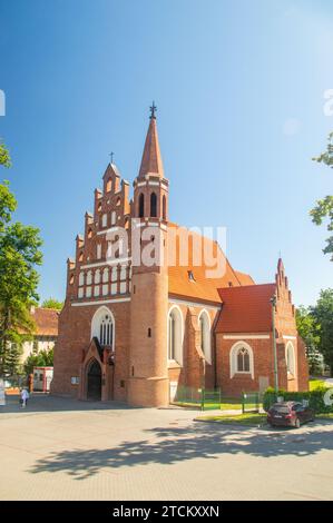 Bydgoszcz, Polonia - Luglio9, 2023: Chiesa Bernardina di nostra Signora Regina della Pace a Bydgoszcz. Foto Stock