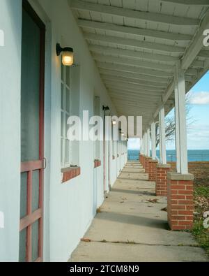 Un vecchio motel a Colonial Beach, Virginia Foto Stock