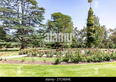Giardini commemorativi della vittoria nel centro di Wagga Wagga, nuovo Galles del Sud, Australia Foto Stock