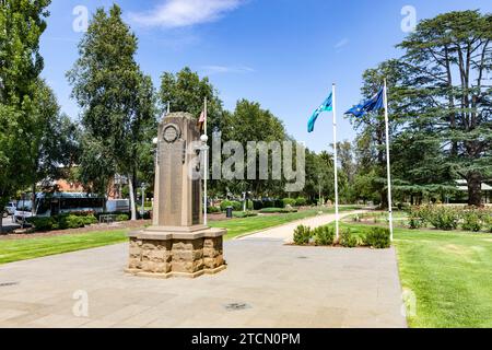 Wagga Wagga Australia, cenotafio dedicato a coloro che morirono nella prima guerra mondiale nei giardini commemorativi della Vittoria nel centro della città, nuovo Galles del Sud, Australia Foto Stock