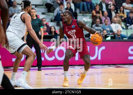 Murcia, Spagna. 13 dicembre 2023. DYLAN ENNIS GIOCATORE SERBO DI UCAM MURCIA CB, UCAM MURCIA CB vs BERTRAM Derthona Tortona Basketball Champions League, gruppo h, Murcia Sports Palace, regione di Murcia, 14 dicembre, 2023 crediti: Pascu Méndez/Alamy Live News Foto Stock