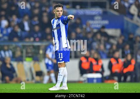 Porto, Portogallo. 13 dicembre 2023: EUFA Champions League football, FC Porto vs Shakhtar Donetsk: PEP&#xea; di Porto FC Credit: Action Plus Sports Images/Alamy Live News Foto Stock