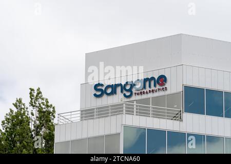 Sede centrale della Sangamo Therapeutics a Brisbane, California, Stati Uniti Foto Stock