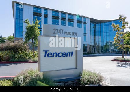 Sede centrale di Tencent a Palo alto, CALIFORNIA, USA Foto Stock