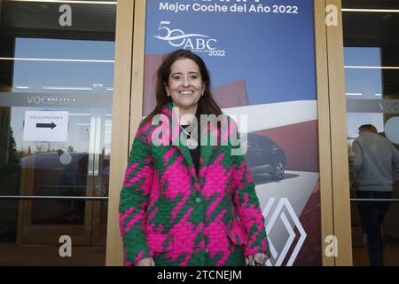 Madrid, 15/02/2022. ABC premiazione per la miglior auto dell'anno 2022 presso la sede del gruppo vocento. Nell'immagine, Rebeca Guillén, della Toyota. Foto: Guillermo Navarro. ARCHDC. Crediti: Album / Archivo ABC / Guillermo Navarro Foto Stock