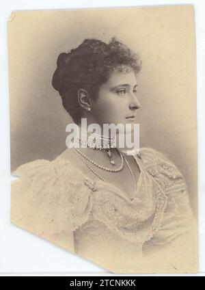 1895 (ca.). Ritratto di Alessandra Romanova, imperatrice consorte di Nicola II di Russia. Crediti: Album / Archivo ABC Foto Stock