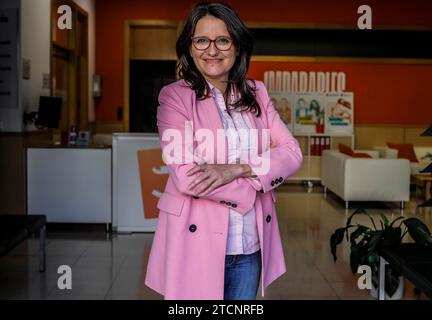 Valencia, 11/06/2019. Intervista a Mónica Oltra. Foto: Rober Solsona. ArchDC. Crediti: Album / Archivo ABC / Rober Solsona Foto Stock