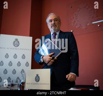 Madrid, 01/20/2020. Santiago Muñoz Machado presenta la relazione realizzata sul linguaggio inclusivo. Foto: Maya Balanya. ARCHDC. Crediti: Album / Archivo ABC / Maya Balanya Foto Stock