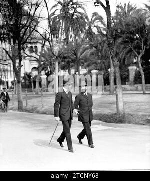 01/31/1910. I re di Siviglia. Sua Maestà Don Alfonso. Crediti: Album / Archivo ABC / Juan Barrera Foto Stock