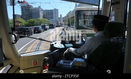 Varie immagini di un viaggio a Tokyo e hiroshima, con cibo, paesaggio urbano, architettura e trasporto. Foto Stock