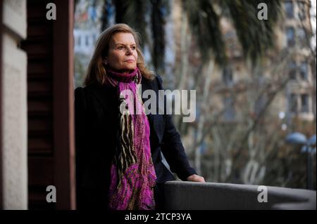 Barcellona, 02/27/2013. Intervista allo scrittore carme Riera. Foto: Inés Baucells Archdc. Crediti: Album / Archivo ABC / Inés Baucells Foto Stock