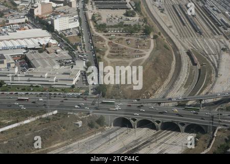 06/03/2005. Madrid. Vista aerea della città. Nell'immagine: Piano Chamartin. Crediti: Album / Archivo ABC / José María Barroso Foto Stock