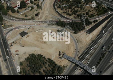 06/03/2005. Madrid. Vista aerea della città. Nell'immagine.- o`Donnell Street. Crediti: Album / Archivo ABC / José María Barroso Foto Stock