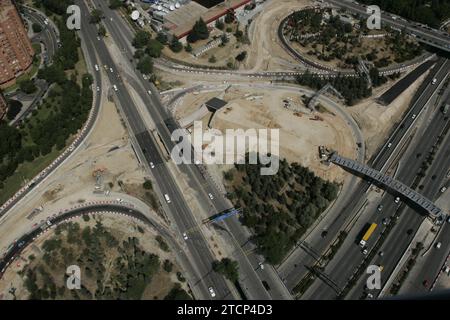 06/03/2005. Madrid. Vista aerea della città. Nell'immagine.- o`Donnell Street. Crediti: Album / Archivo ABC / José María Barroso Foto Stock