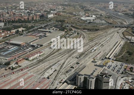 06/03/2005. Madrid. Vista aerea della città. Nell'immagine: Piano Chamartin. Crediti: Album / Archivo ABC / José María Barroso Foto Stock