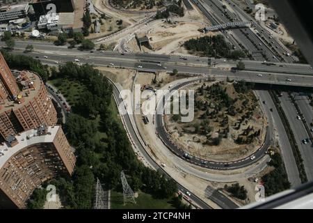 06/03/2005. Madrid. Vista aerea della città. Nell'immagine.- o`Donnell Street. Crediti: Album / Archivo ABC / José María Barroso Foto Stock