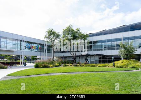 Googleplex nella Silicon Valley, Mountain View, California, USA Foto Stock