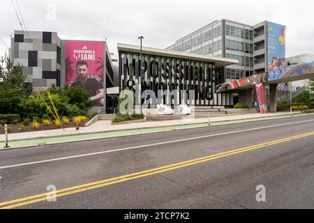 Sede centrale di Adidas North America a Portland, Oregon, Stati Uniti Foto Stock