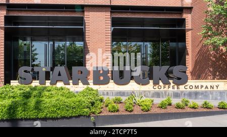 Sede di Starbucks a Seattle, Washington, USA Foto Stock
