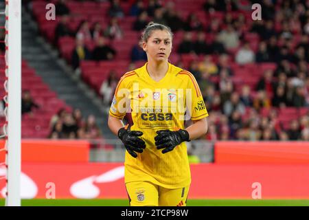 Lisbona, Portogallo. 13 dicembre 2023. Lena Pauels di SL Benfica ha visto durante la partita di calcio del gruppo A della UEFA Women's Champions League tra SL Benfica e SG Eintracht Frankfurt all'Estadio da Luz. Punteggio finale; SL Benfica 1:0 SG Eintracht Frankfurt. (Foto di Bruno de Carvalho/SOPA Images/Sipa USA) credito: SIPA USA/Alamy Live News Foto Stock