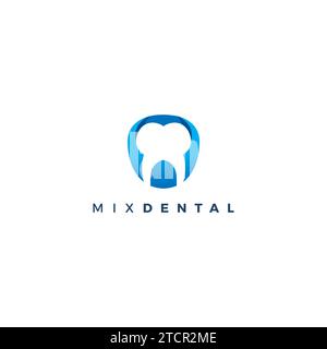 Design semplice con logo dentale. Logo Dental Care Illustrazione Vettoriale