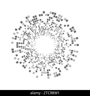 icona del simbolo vettoriale del cerchio delle onde sonore dell'equalizzatore Illustrazione Vettoriale