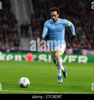 Felipe Anderson della SS Lazio durante la UEFA Champions League Atletico de Madrid e SS Lazio Mertropolitano Stadium il 13 dicembre 2023 a Madrid, Spagna Foto Stock