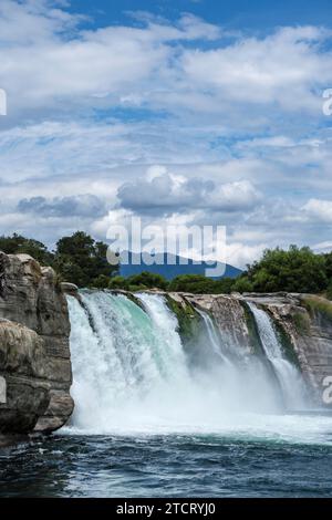 Cascate di Maruia, fiume Maruia, Shenandoah, Tasman, Isola del Sud, nuova Zelanda Foto Stock