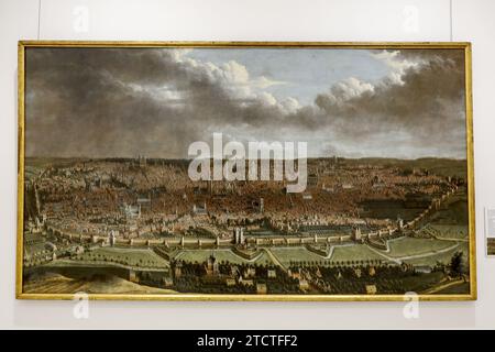 Musee royaux des Beaux-Arts de Belgique, Royal Museums of fine Arts of Belgium, Bruxelles, Bruxelles Jean-Baptiste Bonnecroy, veduta di Bruxelles, c.1665, Foto Stock