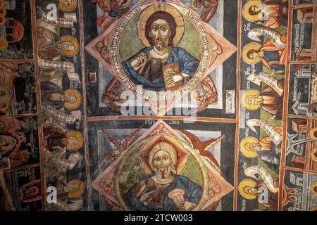 Complesso ecclesiastico del monastero ortodosso serbo di PEC, Kosovo. Affreschi Foto Stock