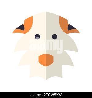 Icona animale vettore astratto su sfondo bianco Illustrazione Vettoriale