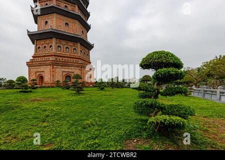 Il tempio buddhista di Bai Dinh a Ninh Binh in Vietnam Foto Stock