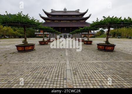 Il tempio buddhista di Bai Dinh a Ninh Binh in Vietnam Foto Stock