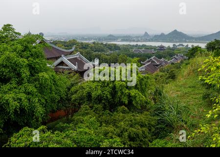 Il tempio buddhista di Bai Dinh a Ninh Binh in Vietnam Foto Stock