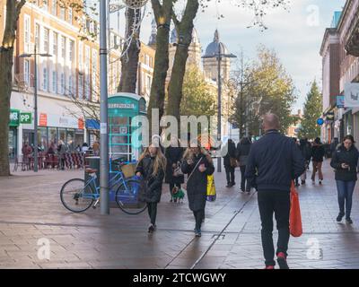 King Edward St, Hull, East Yorkshire. Centro città Foto Stock