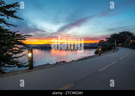 Old Fishermans Wharf all'alba Foto Stock