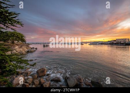 Old Fishermans Wharf all'alba Foto Stock