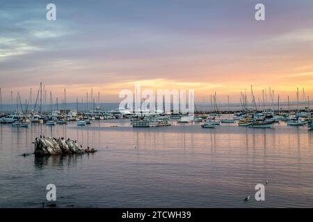 Old Fishermans Wharf all'alba Foto Stock