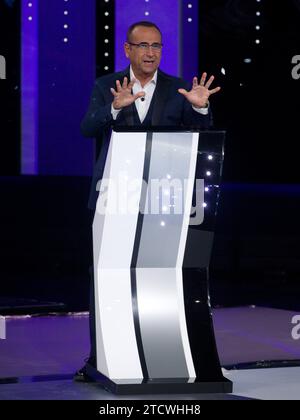 Roma, Italia. 7 dicembre 2023. Roma, studi Rai ex caro, trasmissione tv "Rischiatutto". Nella foto: Credit: Independent Photo Agency/Alamy Live News Foto Stock