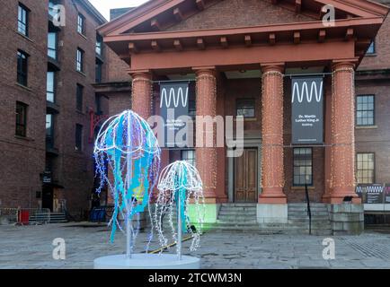 Il Dr. Martin Luther King Jr. Edificio all'Albert Dock di Liverpool Foto Stock