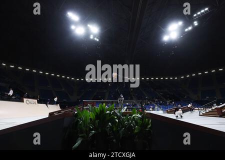 Ariake Coliseum, Tokyo, Giappone. 14 dicembre 2023. Vista generale, 14 DICEMBRE 2023 - Skateboarding : World Skateboarding Tour Tokyo Street 2023 World Championship Men's Qualifier all'Ariake Coliseum, Tokyo, Giappone. Crediti: Yohei Osada/AFLO SPORT/Alamy Live News Foto Stock