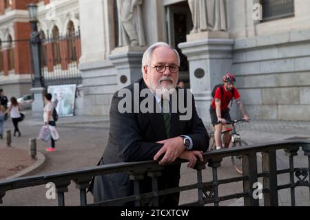 Madrid 04-10-2014 intervista al Ministro dell'Agricoltura Miguel Arias Cañete.... Foto: Angel de Antonio....ARCHDC. Crediti: Album / Archivo ABC / Ángel de Antonio Foto Stock