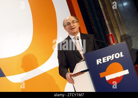 Madrid 12-15-2009 presentazione della Guida Repsol 20010 del suo presidente Antoni Brufeau foto Jaime Garcia Archdc. Crediti: Album / Archivo ABC / Jaime García Foto Stock