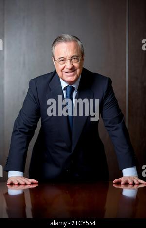 Madrid, 19/06/2017. Intervista a Florentino Pérez, presidente del Real Madrid. Foto: Ignacio Gil Archdc. Crediti: Album / Archivo ABC / Ignacio Gil Foto Stock