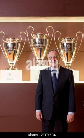 Madrid, 19/06/2017. Intervista a Florentino Pérez, presidente del Real Madrid. Foto: Ignacio Gil Archdc. Crediti: Album / Archivo ABC / Ignacio Gil Foto Stock