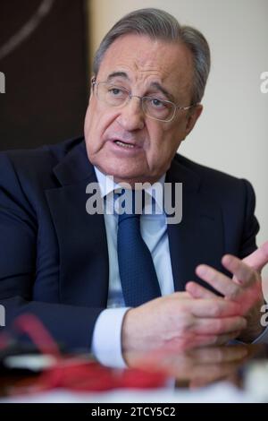 Madrid, 19/06/2017. Intervista a Florentino Pérez, presidente del Real Madrid. Foto: Ignacio Gil Archdc. Crediti: Album / Archivo ABC / Ignacio Gil Foto Stock